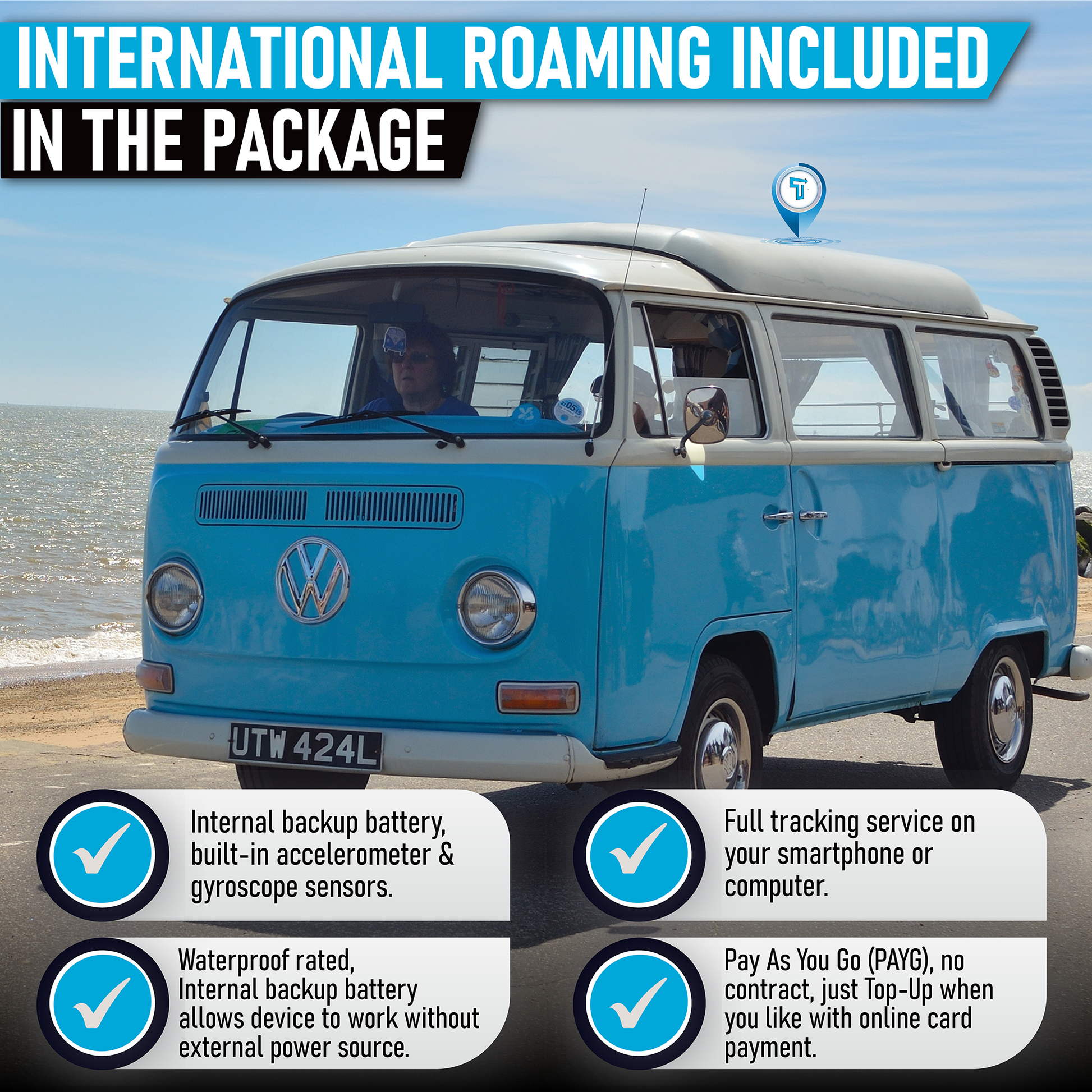 TruTrak Pro FMC920 4G GPS Tracker PAYG Refurbished