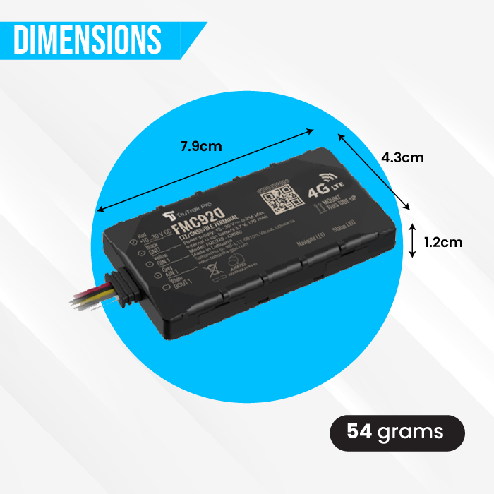 TruTrak Pro FMC920 4G GPS Tracker PAYG Refurbished