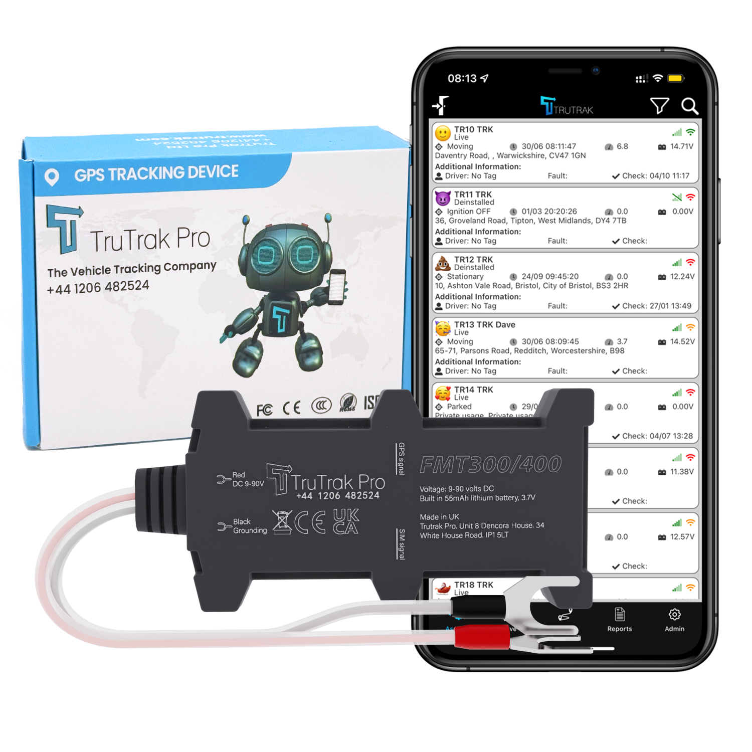 TruTrak Pro FMT300 4G GPS Tracker PAYG
