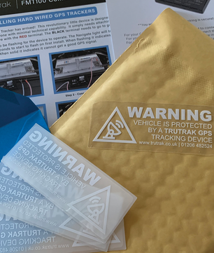 TruTrak GPS Tracker Security Window Stickers (Pack of 3)