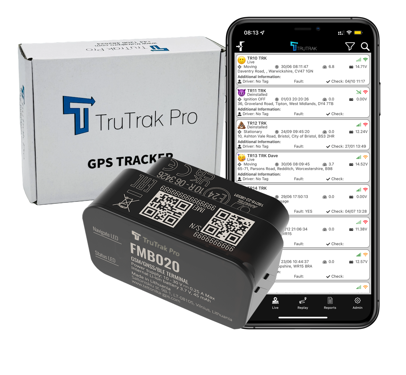 TruTrak Pro FMB020 GPS Tracker PAYG