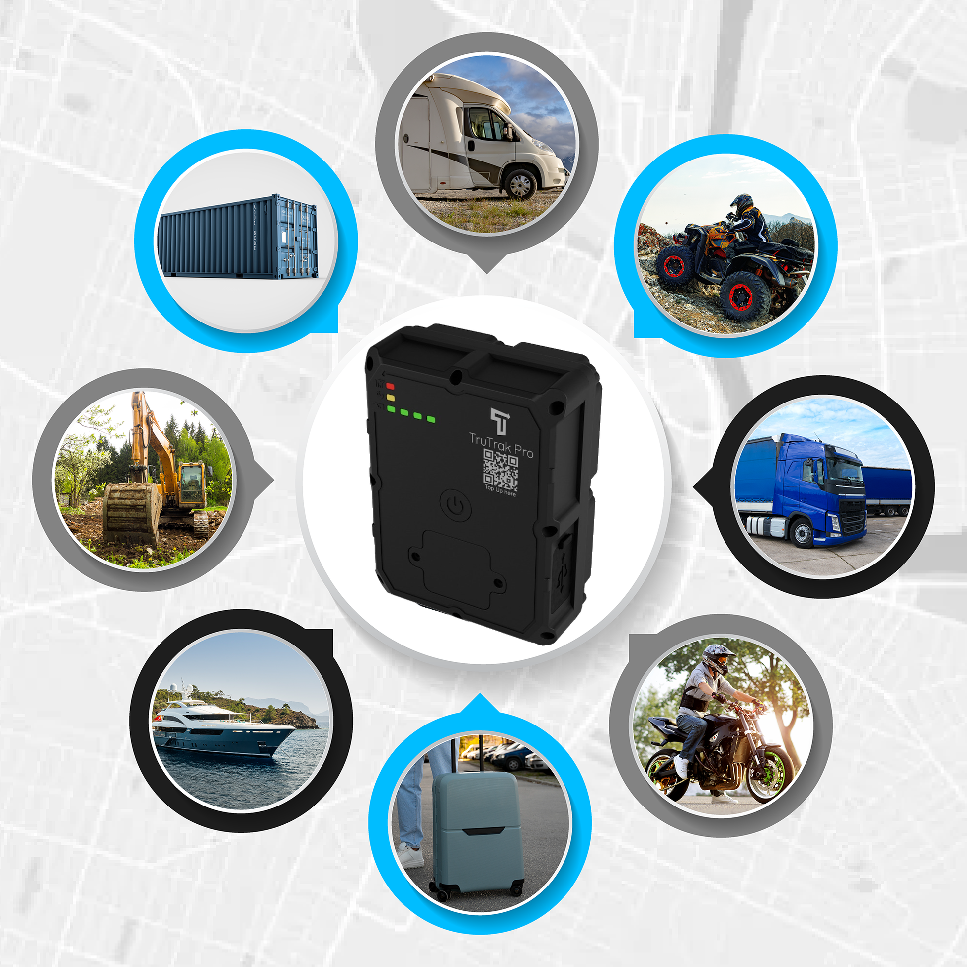 Localizzatore GPS magnetico TruTrak Pro GAT24 4G